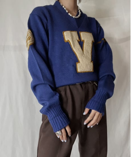 【USED】  Knit L/S Top V/211014-061