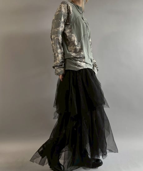 【USED】 Tiered Tulle Skirt / 251101-024