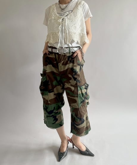 【RE;CIRCLE】RE Crochet Short Vest / 250515-007
