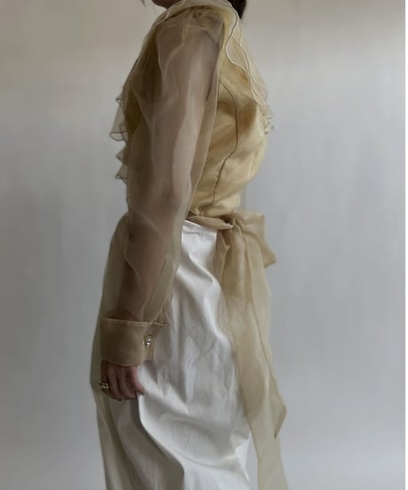 【USED】 See-through Long Sleeves Shirt / 220514-013