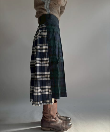 【RE;CIRCLE】 RE Kilt Long Skirt / 251204-004