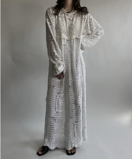 【RE;CIRCLE】 RE Crochet Lace One-piece / 220427-036