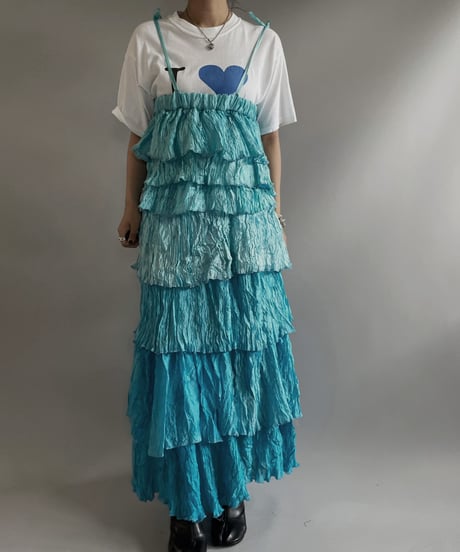 【RE;CIRCLE】RE Tiered Skirt & Bra Set / 230803-004
