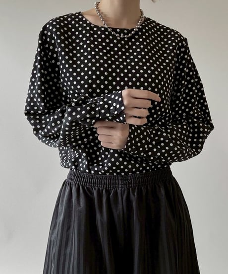 【USED】 Frank Olivier Dot Pattern L/S Top  / 250628-019