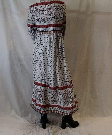 【USED】Poly Front Open Dress/210217-060