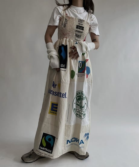 【RE;CIRCLE】 RE Eco-Friendly Bag Shirring One-piece / 220825-018