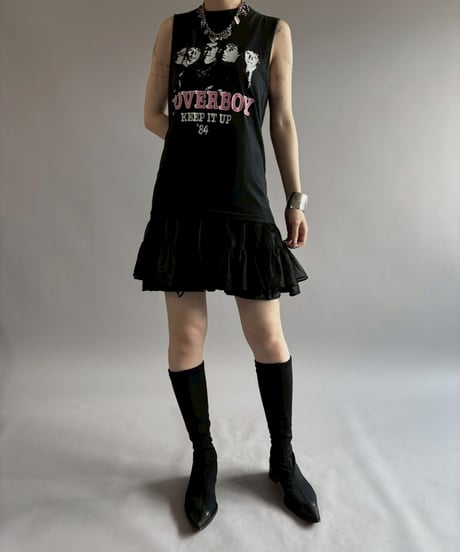 【USED 】Made in USA LOVER BOY Cut Off Tank Top/260622-005