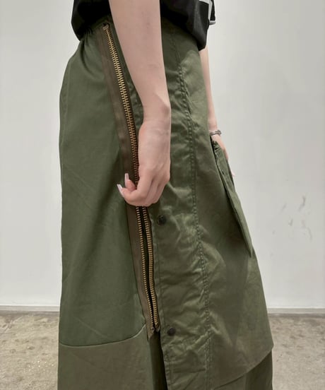 【RE;CIRCLE】 RE ARMY Flap Skirt/ 250703-003