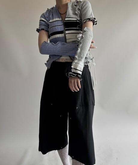 【RE;CIRCLE】 RE Mellow knit Top + Arm  / 250710-011