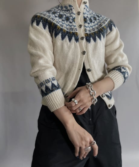 【USED】   Nordic Knit Cardigan / 221203-001