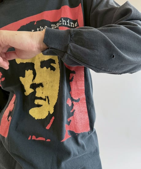 【USED】 90's  RAGE AGAINST THE MACHINE Docking Sleeve L/S T-Shirt /250621-048