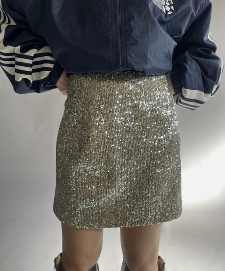 【USED】  Spangle Mini Skirt / 241130-028