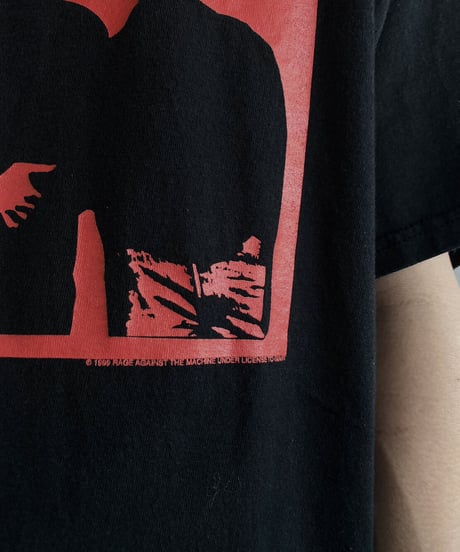 【USED】  MADE IN USA Band T-shirt RAGE AGAINST THE MACHINE /230703-008