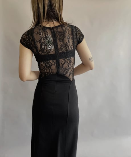 【USED】 Sheer Poly One-piece / 230520-025