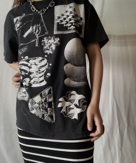 【USED】 S/S T-shirt M.C.Escher ①/210617-017