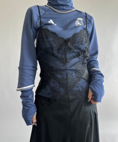 【USED】 Lace Patterned Camisole Long One-Piece /240921-021