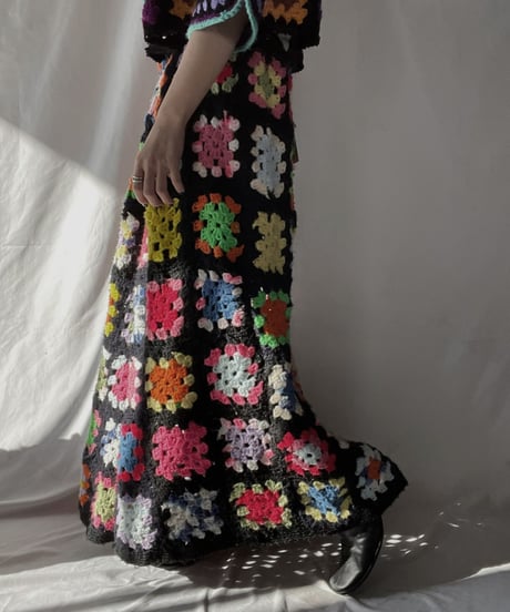 【RE;CIRCLE】 RE Granny Long Skirt③/211216-042