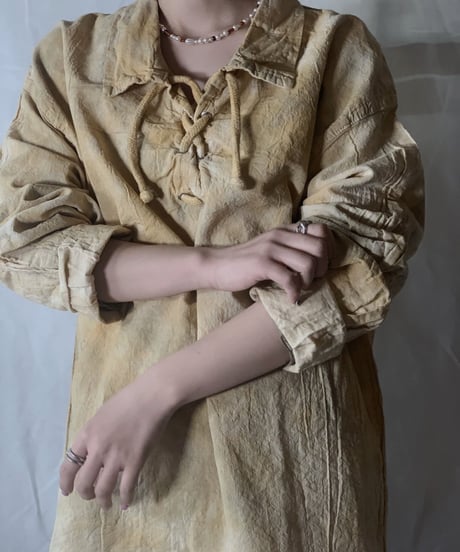 【RE;CIRCLE】Tie Dye Dyeing  Mexican shirt② /210226-008