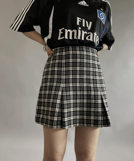【USED 】Check Patterned Mini Skirt/ 240511-013