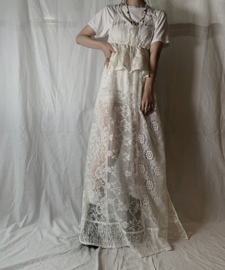 【RE;CIRCLE】 RE Lace N/S One-piece③/210714-006