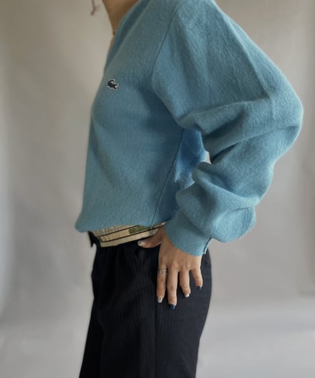 【USED】 IZOD Lacoste Acrylic Pullover Light Blue / 230204-004