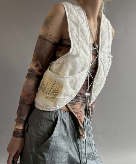 【RE;CIRCLE】 RE Liner Code Vest White / LINER-09