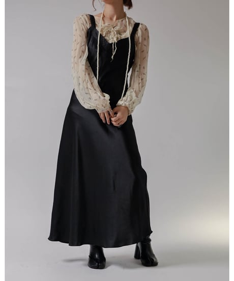 【USED】Satin Camisole Dress / 220324-011