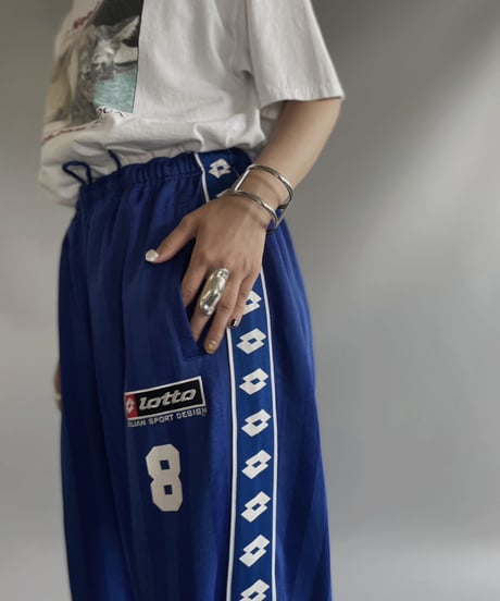 【USED】 Lotto Jersey Line Pants  / 230729-017