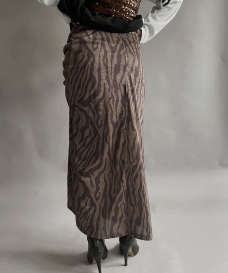 【USED】 Glitter Long Skirt / 230401-036
