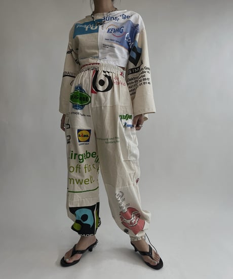 【RE;CIRCLE】 RE Eco-Friendly Bag Draw Cord Pants / 220804-019