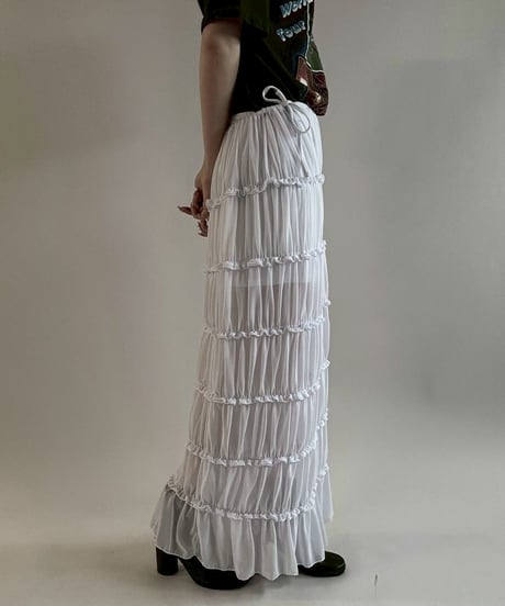 【USED】 Sheer Long Skirt/ 250621-005