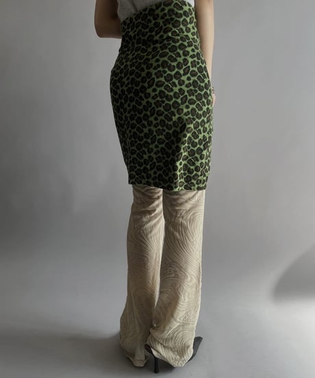 【USED】 Leopard Patterned Mini Skirt/  240224-021