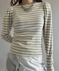 【RE;CIRCLE】 RE Border Top/ 260402-015