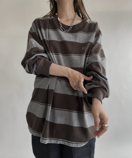 【USED】 Chaps Long Sleeved Striped T-shirt / 220618-014