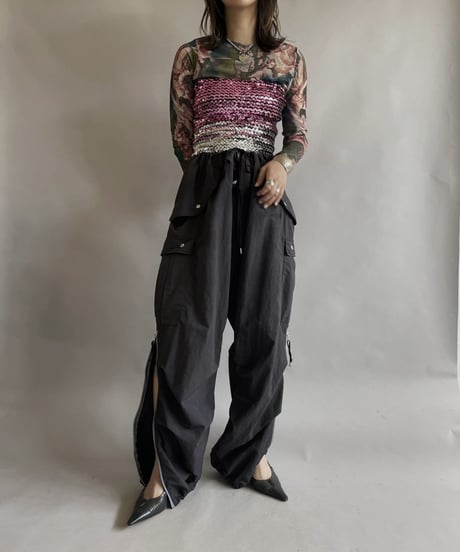 【USED】 L/S Power Net Top / 230527-026