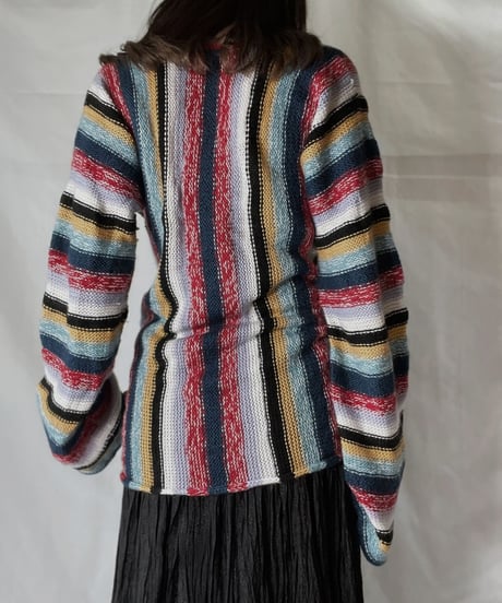 【USED】  Crochet Knit L/S Top ②/211014-035