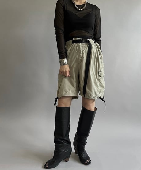 【USED】AMISU Sheer Leotard Top  /240629-005