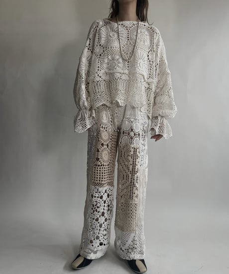 【RE;CIRCLE】 RE Crochet Top / 220623-011
