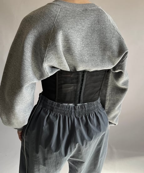 【USED】 Sheer Corset Bra Top /241207-025