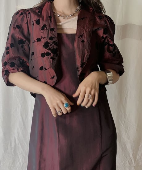 【USED】 Shining Poly Dress Set Up/210630-029