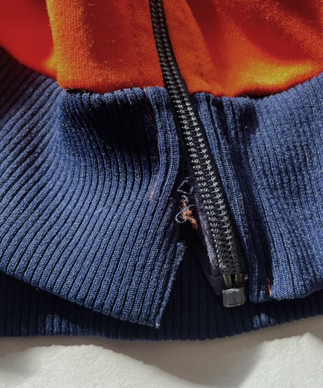 【USED】 Zip-up Line Top Orange / 230128-018