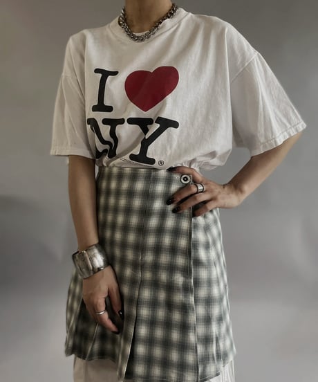 【USED 】Check Patterned Mini Skirt/ 240505-027