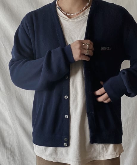 【USED】  Acrylic Knit Cardigan③/210304-004
