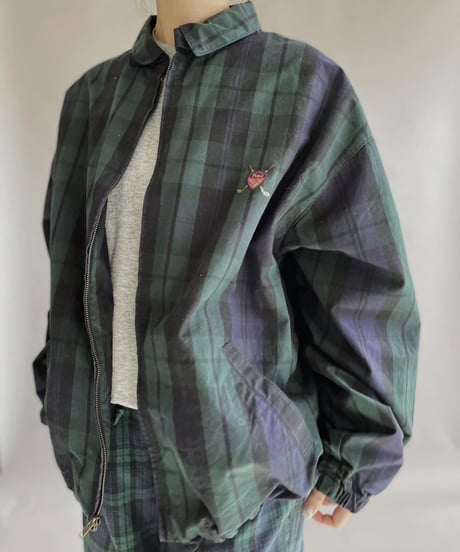 【USED】 POLO Ralph Lauren Zip-up Checked Jacket / 230114-005