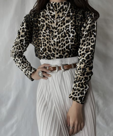 【USED】  Leopard Patterned Leotard/210921-027