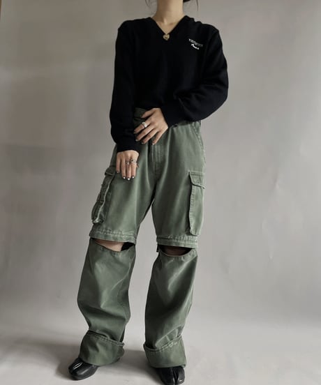 【USED】 School Knit Sweater 'Visitation Anna' / 221210-019