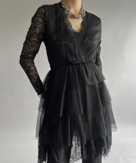 【USED】 Lace Patterned One-Piece/240928-018