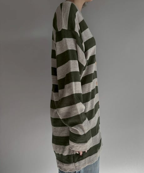 【USED】 Made in ITALY Border Knit / 251227-019