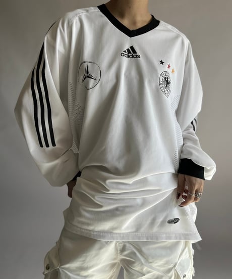 【USED】 adidas DEUTSCHER L/S Soccer Shirt Mercedes-Benz /241207-038