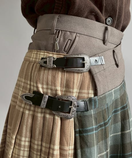【RE;CIRCLE】 RE Kilt Long Skirt / 260108-005